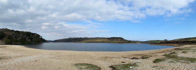 Loe bar the largest fresh water lake in Cornwall